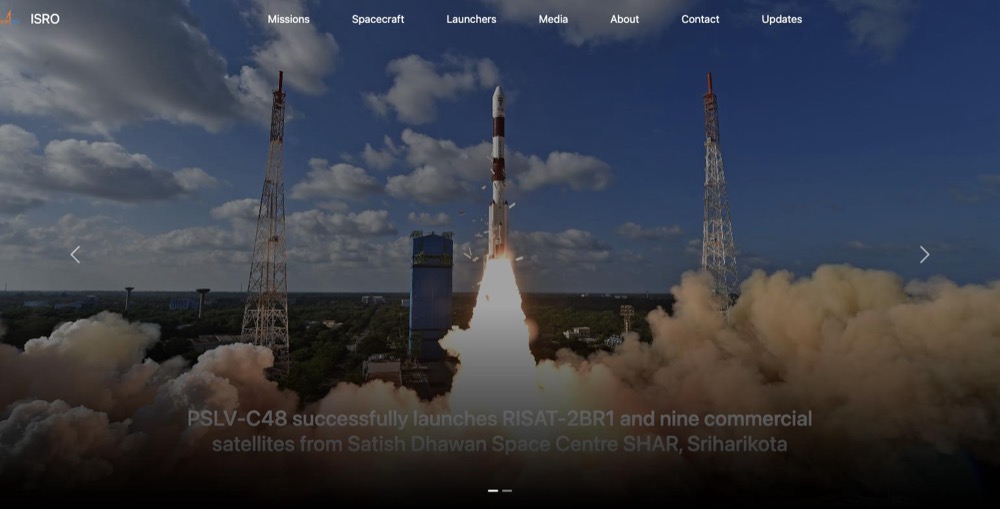ISRO website preview